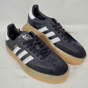 adidas Samba Sambae Shoes Womens Sz 8.5 Black/Black/Flat White ID0436 New In Box